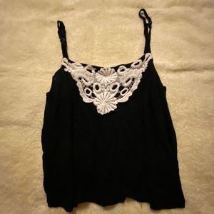 Black Lacey tank top